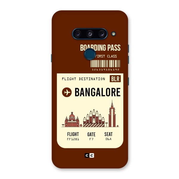 Bangalore Boarding Pass Back Case for LG  V40 ThinQ